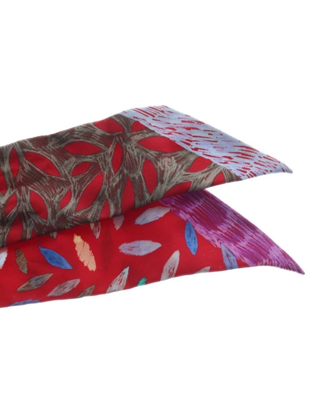 Hermes Twilly Each Nest Building Silk Scarf Red Blue - Picture 3 of 6